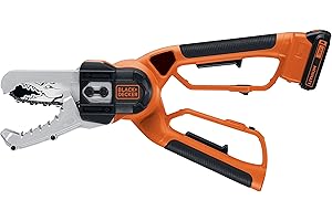 BLACK+DECKER Coupe-Branches Electrique Alligator Sans Fil , 18V 2 Ah, 1,9 m/sec, Guide de 10 cm, 3,5 kg, Coupe des Branches Jusqu'à 10 cm, Livré avec 1 Batterie et 1 Chargeur, GKC1000L-QW