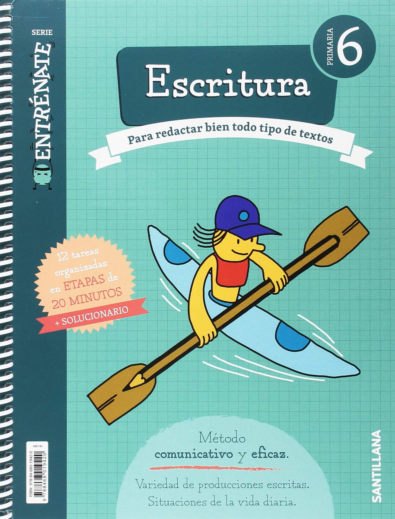 CUADERNO ESCRITURA SERIE ENTRENATE 6 PRIMARIA