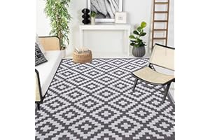 CARREUTY 180x270cm Outdoor Teppich Wetterfest, Großformatiger Wende Wasserdichter Outdoor Teppich, rutschfest The Carpet, Terrassen Teppich Garten Multifunktionaler Outdoor-Picknick zu Hause im Freien