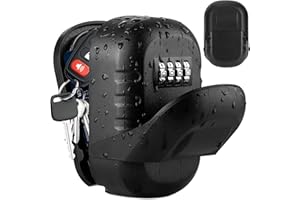 XSQD Boite à Clé, Boite a Clefs Securisee Exterieur, Boite à Clé Sécurisée, Boite a Clé Avec Code 4 Chiffres, Boite a Clefs Murale, Boîte à Clés pour la Maison, le Garage, l'Entrepôt, le Bureau