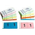 Lot De 10 Carnets Tickets Vestiaire - Numérotés 1 à 1000, 10 Couleurs