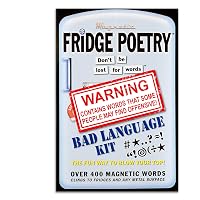 The Magnet Shop Fridge Poetry - Magnetic Words - Novelty Words, Gift ...