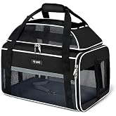 Lekespring Cat Carrier, Transport Bag for Dogs and Cats, Dog Carrier up to 8 kg, Transport Box for Pets in the Car or Train,