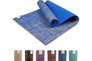 Myga Tappetino Yoga in Juta - Tappetino Antiscivolo per Yoga, Pilates, Meditazione e Fitness - Tappetino Multiuso con Cinghia per Il Trasporto - Ideale per Uomini e Donne