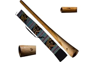 Australian Treasures - DIDGERIDOO: Natural Wood 120cm - con borsa didgeridoo