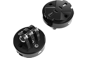 KOM CYCLING Die obere Halterung ist kompatibel mit GoPro-Adaptern, die Sich vierteljährig in kompatible Computer-Halterungen verwandeln, wie Garmin Edge Fahrrad-Halterungen oder Wahoo Fahrrad-Halterungen