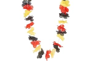 COOLMP Collier Hawaï Supporter Belgique - Taille Unique - Accessoires de fête, Costume, déguisement, Jeux, Jouets