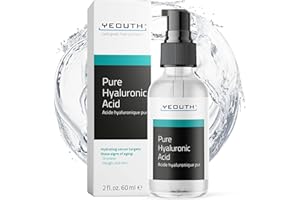 YEOUTH Ácido Hialurónico Puro Suero 100%,Hidratante Serum Facial, Para Todo Tipo de Piel, Rejuvenecimiento Facial Suero Anti Envejecimiento 60ml