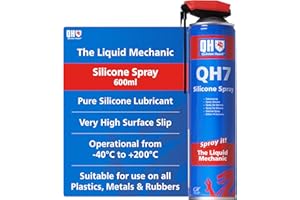 Quinton Hazell Silicone Spray Lubricant, 600 ml - QH7 Pure Silicone High-Slip All-Purpose Hydrophobic Lubricant