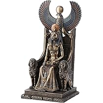 Statuette Déesse Sekhmet – Résine Aspect Bronze – Figurine SIGNES GRIMALT Neuve