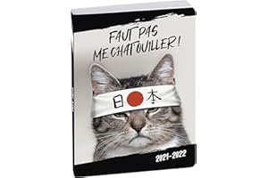 Exacompta - Réf. 1844517E - 1 Agenda Forum Funny Pets Chat 12 x 17 cm Journalier Août 2025 à Juillet 2026 - Visuel Chat