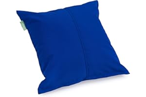 Gardenista Premium Large Garden Scatter Cushion | Water Resistant Cushions | Hollowfibre Filled Outdoor Seating Furniture Pillow | Great for Patio Rattan Chairs | Comfy and Lightweight (Blue, 1)