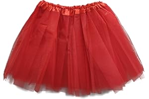 MUNDDY - Tutu Elastico Tul 3 Capas 30 CM de Longitud para niña Bebe Distintas Colores Falda Disfraz Ballet (Envio 48-72h con Seguimiento Desde Madrid)