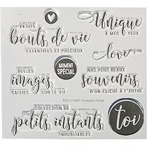 Kit De Mini Tampons Transparents Avec Icônes De Tâches Ménagères - Pour Scrapbooking, Cartes Et Décoration Créative - 6