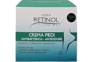 ULTRA RETINOL COMPLEX Retinol Complex CREMA PIEDI antibatteria -antiodore IDRATANTE-PURIFICANTE-DEFATICANTE