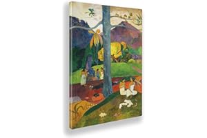 Giallobus - Cuadro - Paul Gauguin - En los Viejos dias - Lienzo - 50x70 - Listo para Colgar - Cuadros Modernos para el hogar