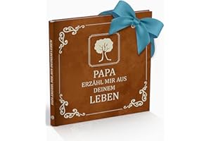 Silberknopf® Papa erzähl mir von deinem Leben | Erinnerungsbuch zum Ausfüllen | Papa Geschenk Geburtstag | Familienbuch | Vatertagsgeschenk für Papa | Geschenk für Papa | Buch zum Vatertag