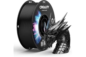 ‎CREALITY Creality PETG Filament 1.75 Icapiro rya 3D: Ubukomezi Buhebuje Bwuzuye Buringaniye +/- 0,02 mm, Ikiro 1kg (2.2lb) Nicapiro Ryinshi rya 3D FDM, PETG Filament, 1KG Czarny