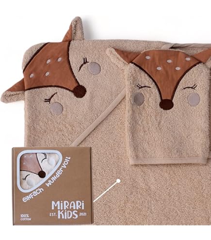 Poncho Bagno Bimbi DIKOS - 2 In 1 Asciugamano E Cappuccio Coniglio, 100% Cotone Bio, Rosa Antico, Fino A 140cm - Foto 8