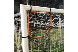 SOLO-PRO MASTER YOUR GAME Football Goal Target Corner Shot Top Bins Skills Frame + Catch Net Solo Pro