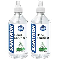 SANITRON Liquid Spray Hand Sanitizer - with 75% Isopropyl alcohol (IPA) - 500 ml *2 (1 litre)