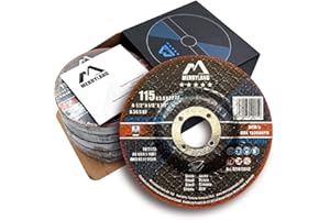 Merryland Tarcza Tnąca 115 Metal Do Szlifierki Kątowej, 115 X 3,0 mm Stal Żelazo Stal Nierdzewna INOX Tarcze do Cięcia Super Cienki 25pcs, Expert-Line E21073042