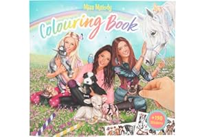 Depesche- Miss Melody-Libro da colorare con Animali, Multicolore, 10409