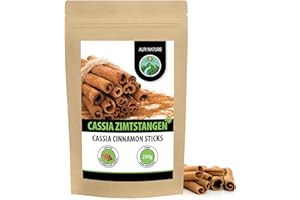 ‎ALPI NATURE Alpi Nature Zimtstangen 250g, Zimtstangen ganz 60mm, ca. 75-77 Stangen pro Beutel, Cassia Zimt