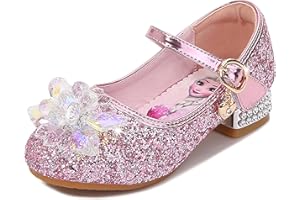 Monissy Travestimento Morbido Bambino Paillettes Principessa Scarpe Confortevole Matrimonio Natale Festa Compleanno Carnevale Cerimonia Regalo Ragazza Ballerina Cosplay