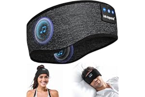 INK-TOPOINT Sleep Headphones Bluetooth Headphones Headband with 14Hrs Long Playing Time, Soft Headphones for Sleeping & Sport,Speaker Headband Sleep Gadgets for Men Women Running Relax