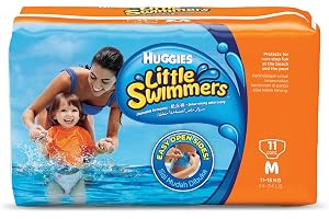 HUGGIES LITTLE SWIMMER, Swim Pants Diaper, Size Medium, 11 Swim Pants