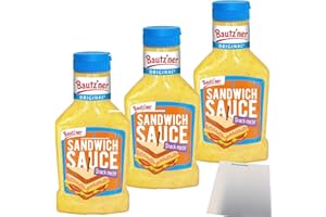 usy Bundle für Bautzner Sandwich Sauce 3er Pack (3x300ml Flasche) + usy Block