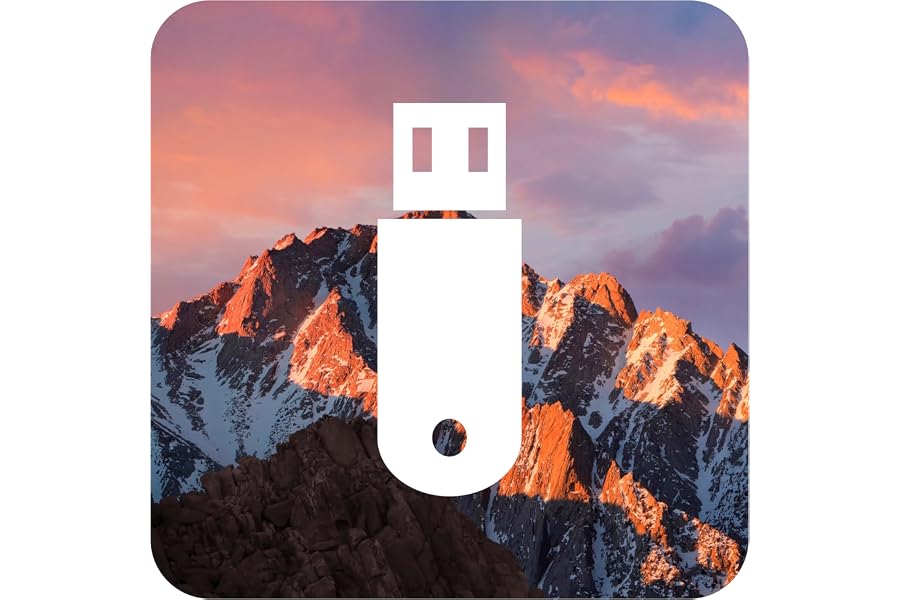 D-S Systems Installazione USB Compatibile con macOS X 10.12 Sierra su Chiavetta USB Avviabile per L'installazione o L’aggiorn