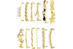 BEEFLYING 12 Pezzi Lacci per Scarpe Clip per Lacci di Scarpe in Lega di Zinco Fermagli per Scarpe con Strass per Scarpe Casual Accessorio di Moda Decorazioni