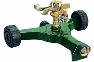 Orbit 56186N mosiężny zraszacz udarowy na podstawie kołowej, zielony