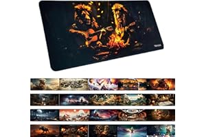 TRAVLN 70x30 cm Desk Mat| Premium Desk Pad Large | 3mm Thick Large Mouse Mat Mouse Pad | Desk Pad Protector for Office and Home | Laptop Desk Writing Pad Blotter Pad (Musical Mane Event)