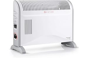 DONYER POWER Convector Radiator Heater with Adjustable Thermostat/Adjustable 3 Heat Settings (750/1250 / 2000 W) / Turbo Fan/Electrical/Convection Heating/Oil-Free Radiator
