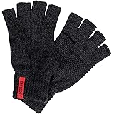 SMILODOX Unisex Fingerlose Handschuhe Efrain - Weiche und flauschige gestrickte Winterhandschuhe