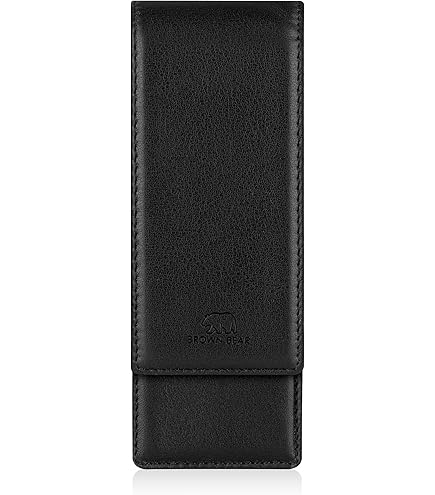 Lamy 1233084 A 401 Lederwaren – Hochwertiges Kalbsleder-Etui 859 in der Farbe Schwarz - Für zwei Schreibgeräte , Für 2 Schreibgeräte