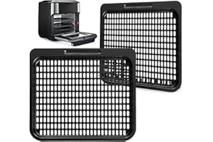 GCQ Replacement Cooking Tray, 2 Packs Mesh Cooking Rack Air Fryer Accessories for Instant Vortex, Innsky, Chefman and Other Air Fryer Oven, Dishwasher Safe