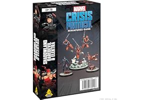 Atomic Mass Games | Shadowland Daredevil i Elektra: Marvel Crisis Protocol | Gra Miniaturowa | Wiek 14+ | 2 graczy | Czas odtwarzania 45 minut, wielokolorowy, 2. Pakiety postaci, FFGCP79