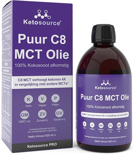 HIRO.LAB Keto MCT Oil C8-400ml : Amazon.nl: Gezondheid