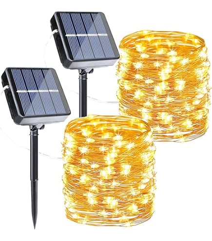 Lot De 4 Guirlandes Lumineuses Solaires à LED Pour Décoration De Jardin Exterieur A~p135973782