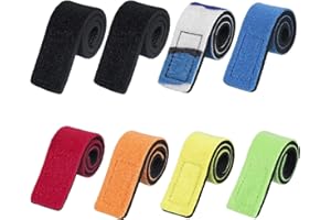 Opopark 8 Stück Angelrutenriemen, Angelrute Gürtel Verstellbare Neopren Angelrutenbinder, Elastische Angelrutengürtel zum Binden Von Angelruten, Golfschlägern (7 Farben)