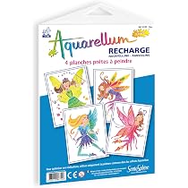 Recharge Encre Aquarellum Sentosphère - Valisette 12 Encres - Peinture Magique - Fabriqué En France