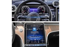 BSTW do Mercedes Benz C-Klasse W206 2021-2024 & Benz GLC X254 2022-2024 folia ochronna, 11,9" Navigation + 12,3" folia ochronna na ekran ze szkła hartowanego [2 sztuki]