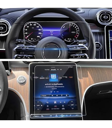 BROTECT Antireflecterende Schermbeschermer (2 Stuks) Voor Mercedes-Benz GLC X253 Mopf 2019-2020 Met MBUX 10.25-inch - Mat, Krasvast, Anti-vingerafdruk