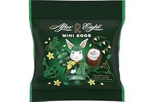 ‎AFTER EIGHT NESTLÉ AFTER EIGHT Mini Eggs, kleine einzeln verpackte Ostereier aus dunkler Schokolade mit Minzfüllung, 1er Pack (1 x 90g)