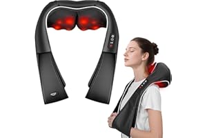 Neck Massager for Neck Pain, ALLJOY Back Massager with Heat, Electric Shoulder Massager for Pain Relief with Deep Tissue Nodes for Home Office Car Use, Christmas Birthday Gift for Dad Mom Men Women