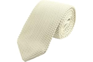 WANYING Uomo 7cm 2,75" Cravatta Ristretto Lavorata a Maglia Skinny Stretta Sottile Cravatta a Maglia Stile Retrò Vintage Sporty Casual Business Da lavoro Basic per Gentlemen